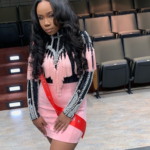 Pink dress custom made by designer angel brinks - Picture 1 of 5